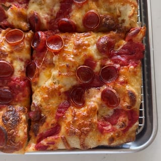 Pepperoni Hot Honey Focaccia Pizza