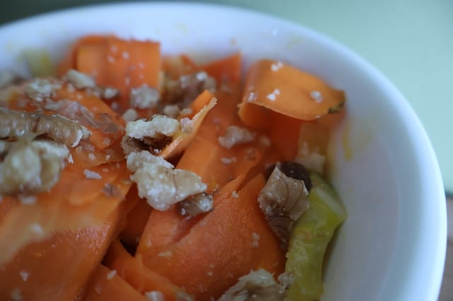 Carrot Fennel Raisin Salad.