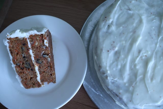 Slice of Carrot Cake.