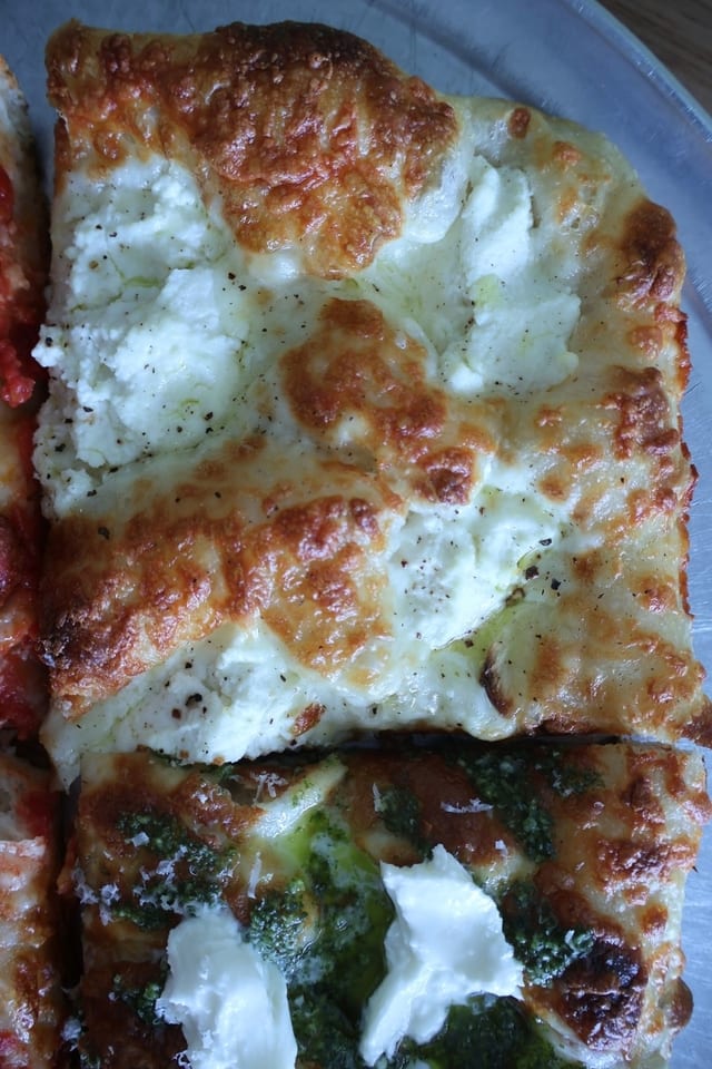 White Focaccia Pizza.