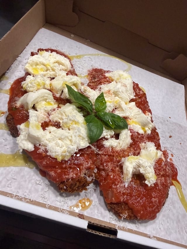 Chicken Burrata Parm.