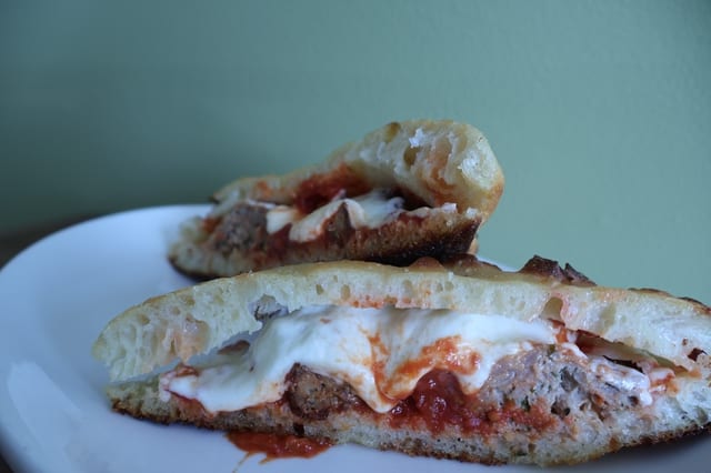 Meatball Parm Sandwich.
