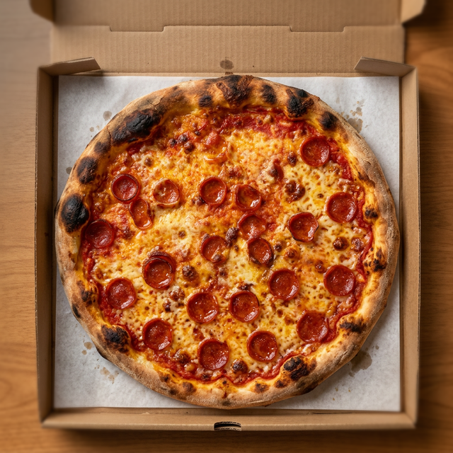 Cheese Pizza with Free Sandwich.