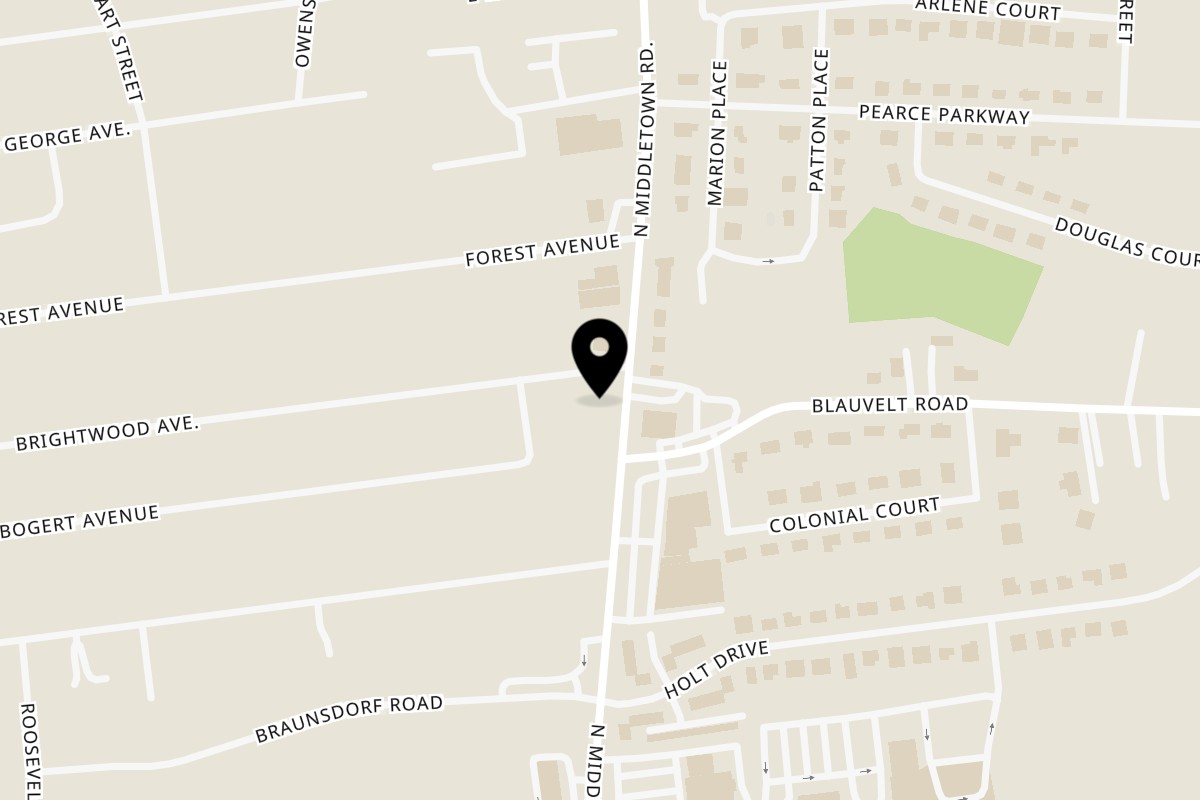 Map showing the location of Seconda Vita on 137 N Middletown Rd in Pearl River